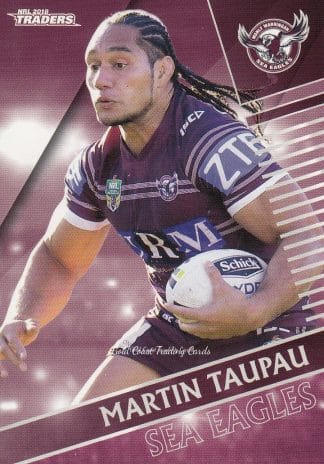 2018 NRL Traders Common Card - Base 056 Martin Taupau Manly Sea Eagles