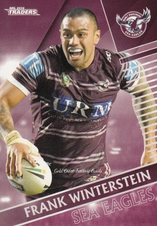 2018 NRL Traders Common Card - Base 060 Frank Winterstein Manly Sea Eagles