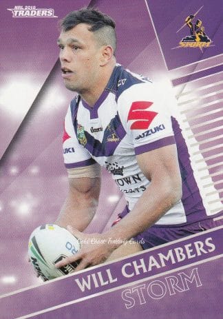2018 NRL Traders Common Card - Base 064 Will Chambers Melbourne Storm