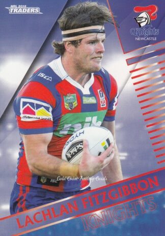 2018 NRL Traders Common Card - Base 074 Lachlan Fitzgibbon Newcastle Knights