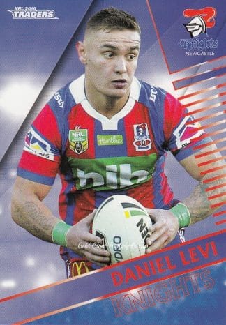 2018 NRL Traders Common Card - Base 076 Daniel Levi Newcastle Knights