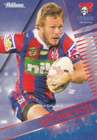 2018 NRL Traders Common Card - Base 078 Nathan Ross Newcastle Knights