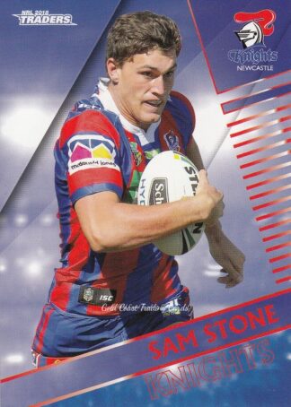 2018 NRL Traders Common Card - Base 080 Sam Stone Newcastle Knights