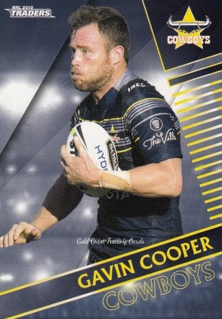 2018 NRL Traders Common Card - Base 082 Gavin Cooper North Qld Cowboys
