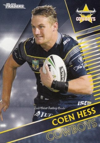 2018 NRL Traders Common Card - Base 085 Coen Hess North Qld Cowboys