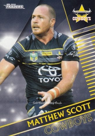 2018 NRL Traders Common Card - Base 088 Mathew Scott North Qld Cowboys