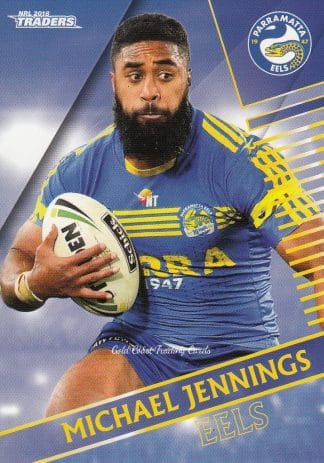 2018 NRL Traders Common Card - Base 096 Michael Jennings Parramatta Eels