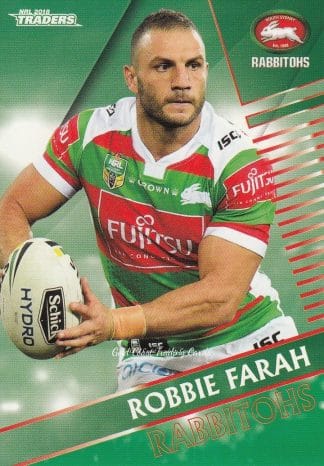 2018 NRL Traders Common Card - Base 116 Robbie Farah South Sydney Rabbitohs