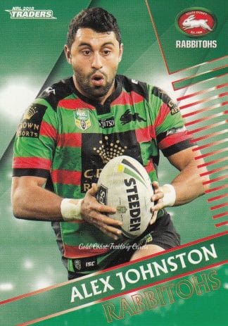 2018 NRL Traders Common Card - Base 117 Alex Johnston South Sydney Rabbitohs