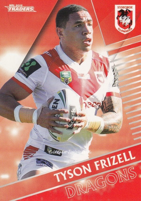 2018 NRL Traders Common Card - Base 123 Tyson Frizell St George Dragons