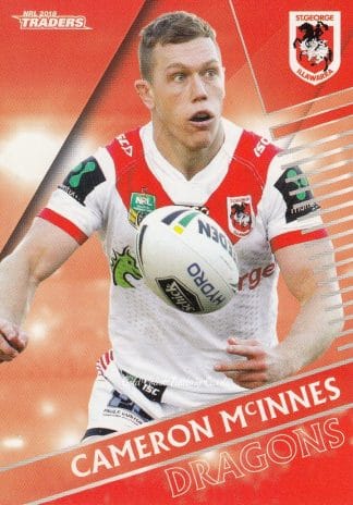 2018 NRL Traders Common Card - Base 126 Cameron McInnes St George Dragons
