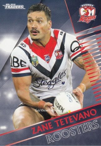 2018 NRL Traders Common Card - Base 139 Zane Tetevano Sydney Roosters