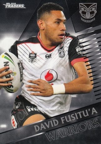 2018 NRL Traders Common Card - Base 143 David Fusitu'a Warriors
