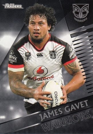 2018 NRL Traders Common Card - Base 144 James Gavet Warriors