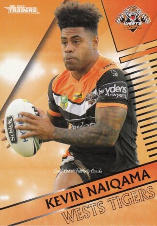 2018 NRL Traders Common Card - Base 157 Kevin Naiqama Wests Tigers