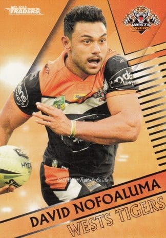 2018 NRL Traders Common Card - Base 158 David Nofoaluma Wests Tigers