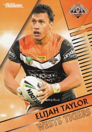 2018 NRL Traders Common Card - Base 160 Elijah Taylor Wests Tigers