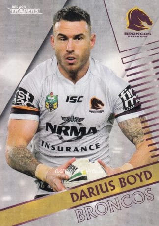 2018 NRL Traders Pearl Specials - PS002 Darius Boyd Brisbane Broncos