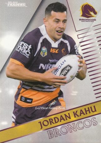 2018 NRL Traders Pearl Specials - PS003 Jordan Kahu Brisbane Broncos
