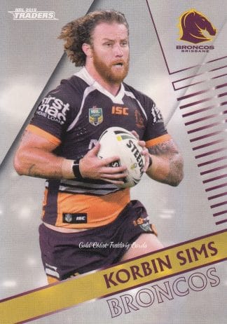 2018 NRL Traders Pearl Specials - PS009 Korbin Sims Brisbane Broncos