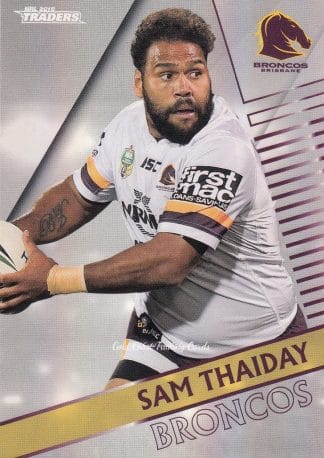 2018 NRL Traders Pearl Specials - PS010 Sam Thaiday Brisbane Broncos