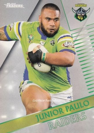 2018 NRL Traders Pearl Specials - PS017 Junior Paulo Canberra Raiders