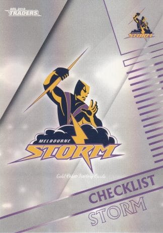 2018 NRL Traders Pearl Specials - PS061 Checklist Melbourne Storm