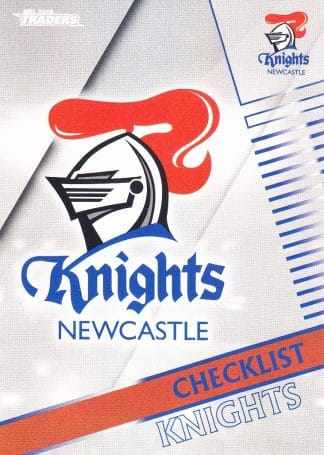 2018 NRL Traders Pearl Specials - PS071 Checklist Newcastle Knights