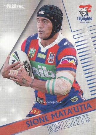 2018 NRL Traders Pearl Specials - PS077 Sione Mata'utia Newcastle Knights
