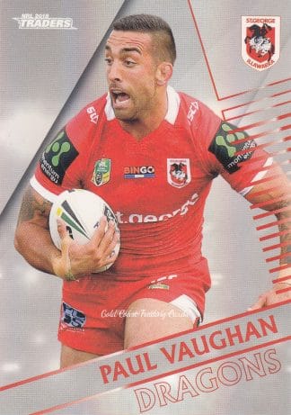 2018 NRL Traders Pearl Specials - PS129 Paul Vaughan St George Illawarra Dragons