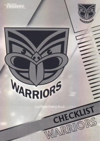 2018 NRL Traders Pearl Specials - PS141 Checklist Warriors