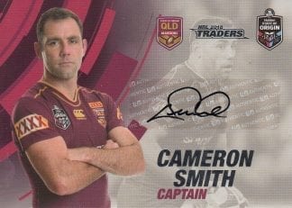 2018 NRL Traders State Of Origin Signature Case Card - CC04 Cameron Smith QLD