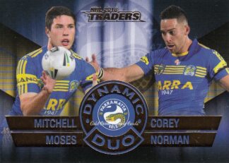 2018 NRL Traders Dynamic Duo - DD04 Moses & Norman Parramatta Eels