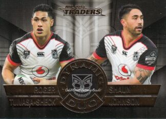 2018 NRL Traders Dynamic Duo - DD05 Tuivasa-Sheck & Johnson Warriors