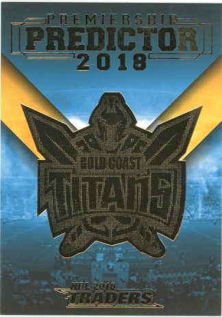 2018 NRL Traders Premiership Predictor - PP05 Gold Coast Titans