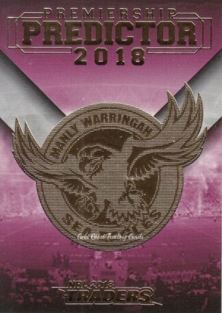 2018 NRL Traders Premiership Predictor - PP06 Manly Sea Eagles