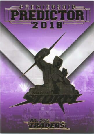 2018 NRL Traders Premiership Predictor - PP07 Melbourne Storm