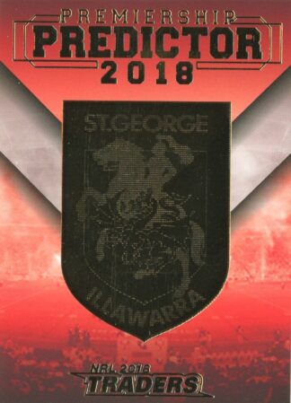 2018 NRL Traders Premiership Predictor - PP13 St George Dragons