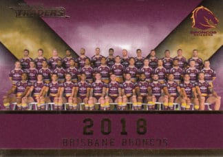 2018 NRL Traders Redeemed Premiership Predictor - PT06 Brisbane Broncos