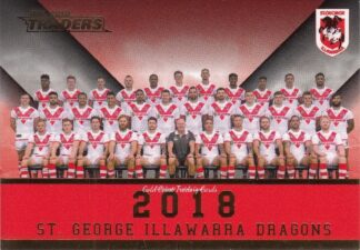 2018 NRL Traders Redeemed Premiership Predictor - PT07 St George Dragons