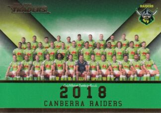 2018 NRL Traders Redeemed Premiership Predictor - PT10 Canberra Raiders
