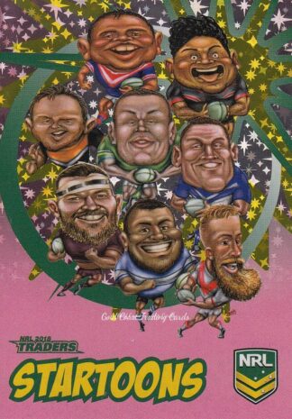 2018 NRL Traders Startoons Pink - SP14 Group B Header Card