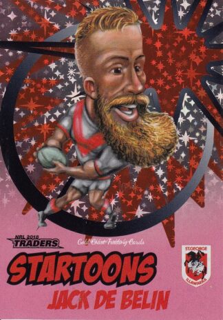 2018 NRL Traders Startoons Pink - SP15 Jack De Belin St George Dragons