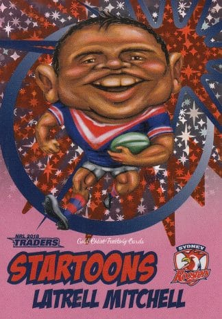 2018 NRL Traders Startoons Pink - SP16 Latrell Mitchell Sydney Roosters