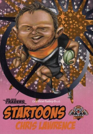 2018 NRL Traders Startoons Pink - SP18 Chris Lawrence Wests Tigers