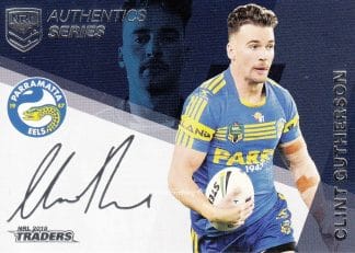 2018 NRL Traders Navy Signature Series - ASN10 Clint Gutherson Parramatta Eels