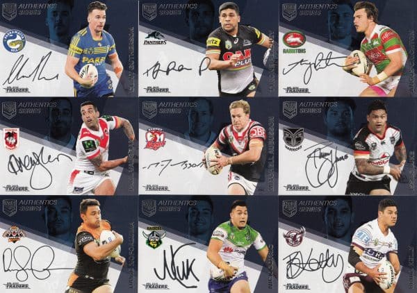 2018 NRL Traders Navy Signature Series -  Full Set 18 Cards - Image 2