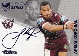 2018 NRL Traders Silver Signature Series - ASS06 Apisai Koroisau Manly Sea Eagles