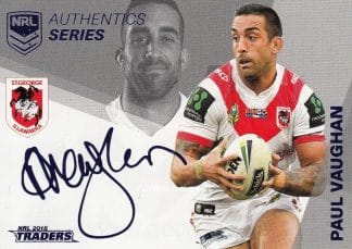 2018 NRL Traders Silver Signature Series - ASS13 Paul Vaughan St George Dragons