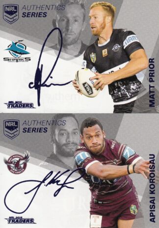 2018 NRL Traders Silver Signature